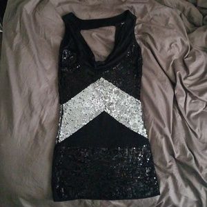 Bebe Sequin Shirt/Tunic